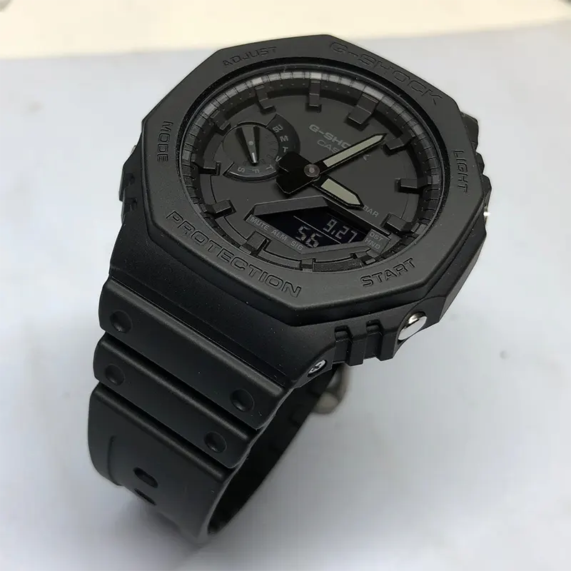 Casio G-Shock Carbon Core Guard Black Carbon Men's Watch- GA-2100-1A1